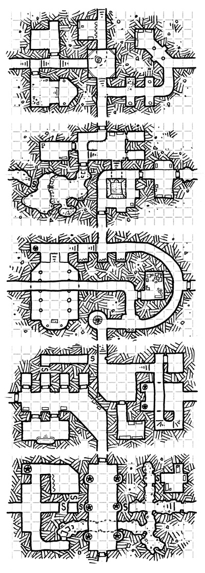 five-dungeon-business-cards